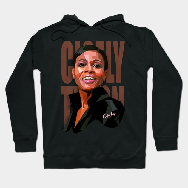 Cicely tyson pop art portrait Hoodie by BAJAJU